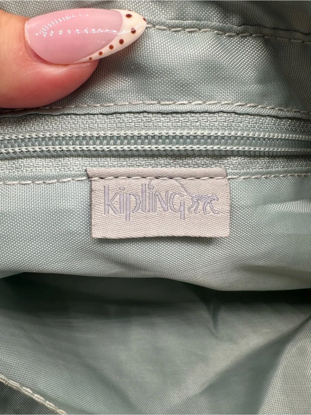 Kipling Syro Shoulder Crossbody Nylon Bag Light Gray